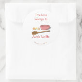 ミキシングボウルカスタマイズクックブック蔵書票シール ラウンドシール (バッグ)