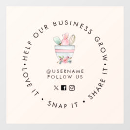 ミキシングボウルベーカリー淡い色のピンクソーシャルメディ後を追ア ウィンドウサイン