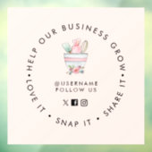 ミキシングボウルベーカリー淡い色のピンクソーシャルメディ後を追ア ウィンドウサイン (シート3)