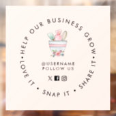 ミキシングボウルベーカリー淡い色のピンクソーシャルメディ後を追ア ウィンドウサイン (シート2)