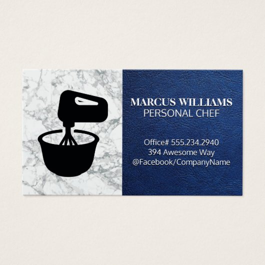 ミキシングボウル |ブルーレザー大理石 (正面)