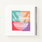 ミキシングボールの個人用料理本レシピ帳 ノートブック (裏面)