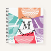 ミキシングボールの個人用料理本レシピ帳 ノートブック (正面)