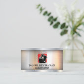 ミキシングマシン |メタリック 名刺 (スタンド正面)