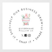 ミキシング弓ベーカリーソーシャルメディ後を追アウィンドウの固定 ウィンドウサイン (シート)