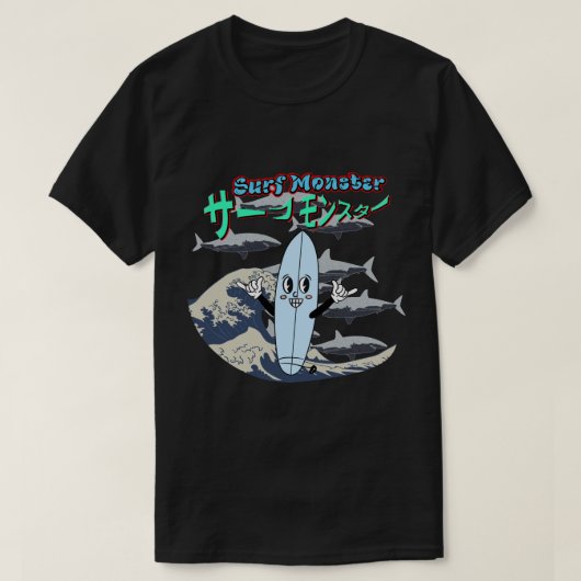 ミキタイズサーフウィンドサーフモンスターミントジャパネウェーブス Tシャツ (デザイン正面)
