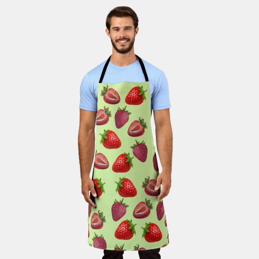 ミキチおもしろいェス猫引用文の夏 エプロン (着用した状態)