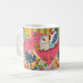 ミキチエスいちごヨージェルトusaflagバーガーフルーツ コーヒーマグカップ (正面左)