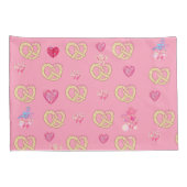 ミキチエスかわいいプレツェルパン居心地の良いバレンタインパストリー 枕カバー (裏面-右)