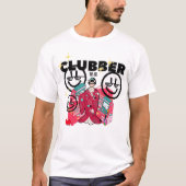 ミキチエスがんプラムビーチ人魚ピクニックディスコ Tシャツ (正面)