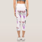 ミキチエスのアイスクリームジェラート転動ロックグリーン カプリレギンス (裏面)