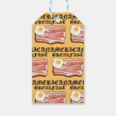 ミキチエスのアメリカの朝食ベーコンの卵7月ピクニック ギフトタグ (裏面)