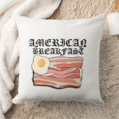 ミキチエスのアメリカの朝食ベーコンの卵7月ピクニック クッション (ブランケット)