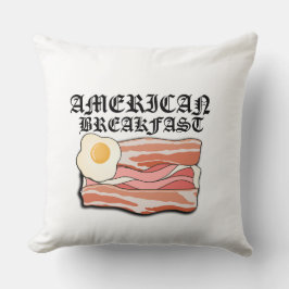 ミキチエスのアメリカの朝食ベーコンの卵7月ピクニック クッション