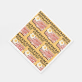 ミキチエスのアメリカの朝食ベーコンの卵7月ピクニック スタンダードランチョンナプキン (角)