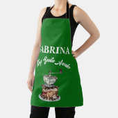 ミキチエスのコーヒークリスマス引用文かわいいカフェイン エプロン (インサイチュ)