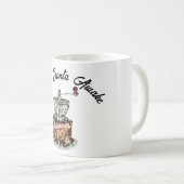 ミキチエスのコーヒークリスマス引用文かわいいカフェイン コーヒーマグカップ (正面右)