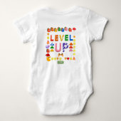 ミキチエスのホリデーシーズンのクリスマス七面鳥ダイニング ベビーボディスーツ (裏面)