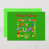 ミキチエスのホリデーシーズンのクリスマス七面鳥ダイニング ポストカード (正面/裏面)