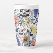 ミキチエスのレトロヴィンテージハロウィングルズカボチャ カフェラテマグ (正面)