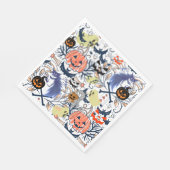 ミキチエスのレトロヴィンテージハロウィングルズカボチャ スタンダードランチョンナプキン (角)