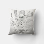 ミキチエススカルタトゥレインボーバラロック クッション (裏面)