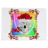 ミキチエススカルバラバロクアート虹の岩 ラージペーパーバッグ (裏面)