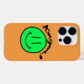 ミキチエススマイリーフェイススクール夏春グリーン Case-Mate iPhoneケース (裏面 (横))