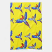 ミキチエスパラロットハワイ夏サンセットビーチ春 キッチンタオル (縦)