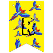 ミキチエスパラロットハワイ夏サンセットビーチ春 バンティングフラッグ (第3の旗)