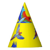 ミキチエスパラロットハワイ夏サンセットビーチ春 パーティーハット (正面)