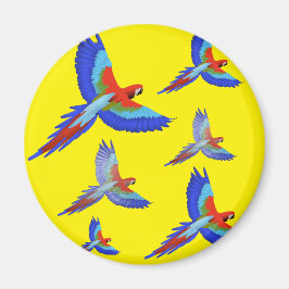 ミキチエスパラロットハワイ夏サンセットビーチ春 マグネット