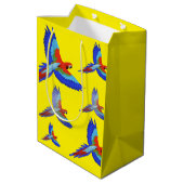 ミキチエスパラロットハワイ夏サンセットビーチ春 ミディアムペーパーバッグ (裏面アングル)