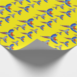 ミキチエスパラロットハワイ夏サンセットビーチ春 ラッピングペーパー