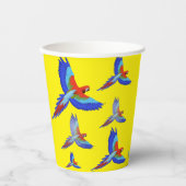 ミキチエスパラロットハワイ夏サンセットビーチ春 紙コップ (正面)