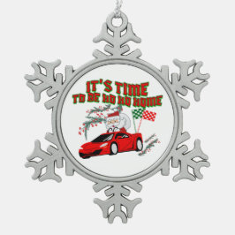 ミキチエスホホホホサンタクラウスライホーム スノーフレークピューターオーナメント