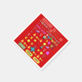 ミキチエス休日のクリスマスのクリスマスビデオゲームクテペンギン スタンダードカクテルナプキン (角)