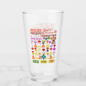 ミキチエス休日のクリスマスのクリスマスビデオゲームクテペンギン タンブラーグラス (正面)