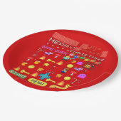 ミキチエス休日のクリスマスのクリスマスビデオゲームクテペンギン ペーパープレート (アングル)