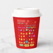 ミキチエス休日のクリスマスのクリスマスビデオゲームクテペンギン 紙コップ (裏面)