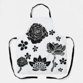 ミキチエス土日自然セルフロベバラ花 エプロン (正面)