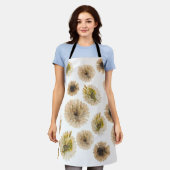 ミキチエス土日自然セルフロベバラ花 エプロン (着用した状態)