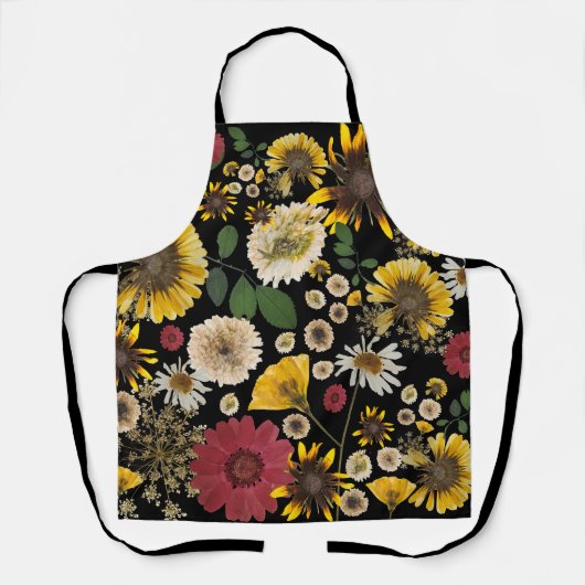 ミキチエス土日自然セルフロベバラ花 エプロン (正面)