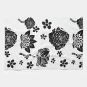 ミキチエス土日自然セルフロベバラ花 キッチンタオル (横)