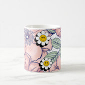 ミキチエス土日自然セルフロベバラ花 コーヒーマグカップ (中央)