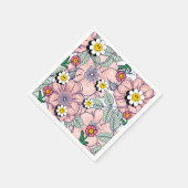 ミキチエス土日自然セルフロベバラ花 スタンダードカクテルナプキン (角)