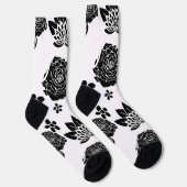 ミキチエス土日自然セルフロベバラ花 ソックス (右)