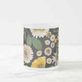 ミキチエス土日自然セルフロベバラ花 フロストグラスマグカップ (中央)