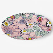 ミキチエス土日自然セルフロベバラ花 ペーパープレート (アングル)