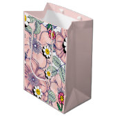 ミキチエス土日自然セルフロベバラ花 ミディアムペーパーバッグ (正面アングル)